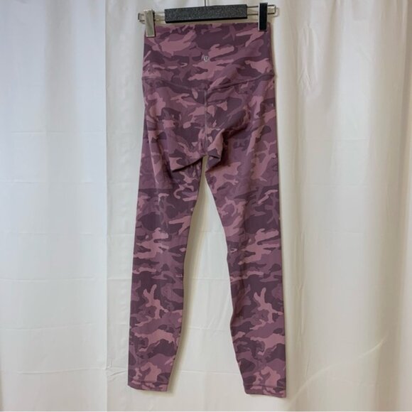 Lululemon Align Pant II 25" Incognito Camo Pink Taupe Multi Size 4 - Picture 4 of 6